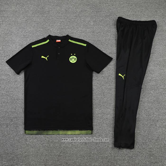 Conjunto Polo del Borussia Dortmund 2022 2023 Negro